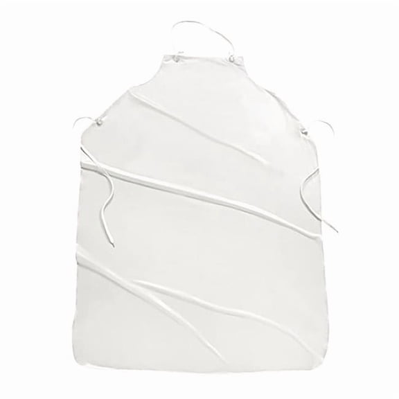West Chester Protective Gear Bib Apron,45" Lx36" W,White,8 mm,PK12 UPW-45