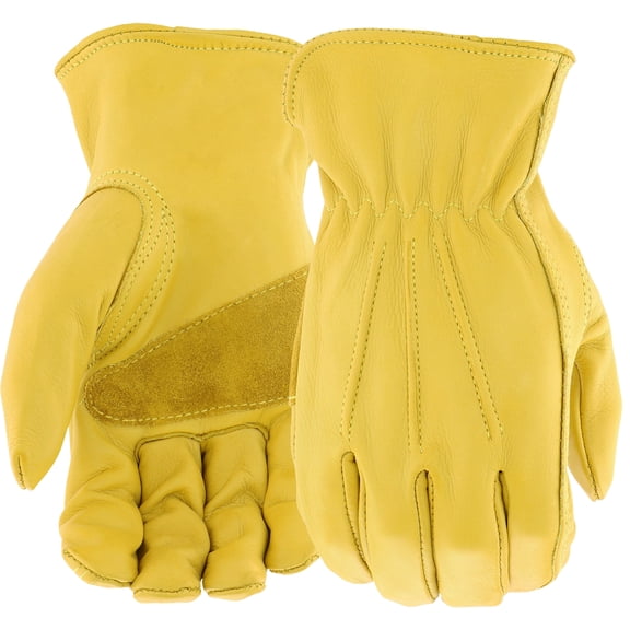 West Chester Protective Gear Grain Cowhide Leather Driver, 1 Pair, Large