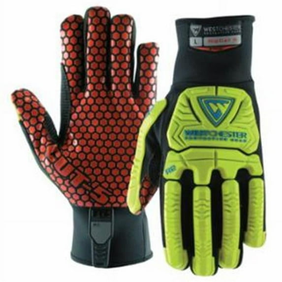 West Chester R2 Rigger Gloves, Black/Red/Yellow, Medium - 6 BX (813-87030/M)