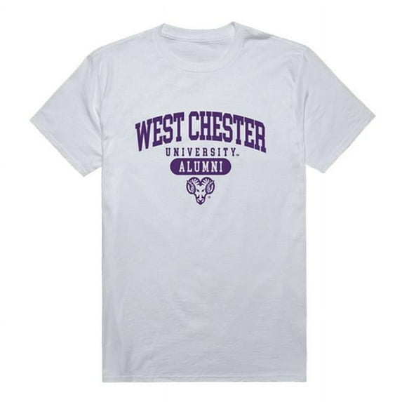 West Chester University Rams Alumni T-Shirt, White - Medium