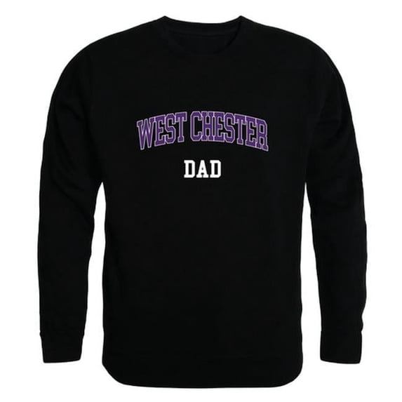 West Chester University Rams Dad Crewneck Sweatshirt, Black - Large