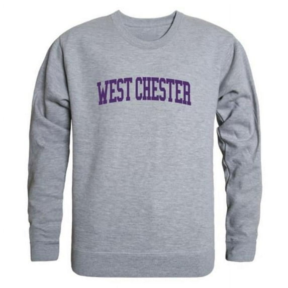 West Chester University Rams Game Day Crewneck Sweatshirt, Heather Grey - Large