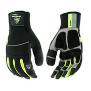 West Chester Waterproof Hi-Dex Winter Work Gloves with Hi-Vis Forchettes, XL