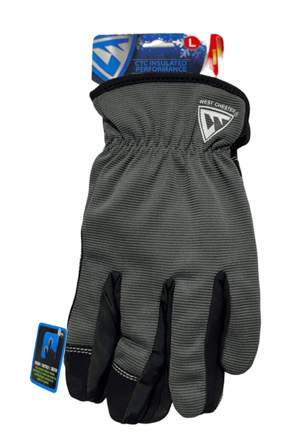 West Chester Winter Gloves CTC Insulated Performance Touch Screen Size Large