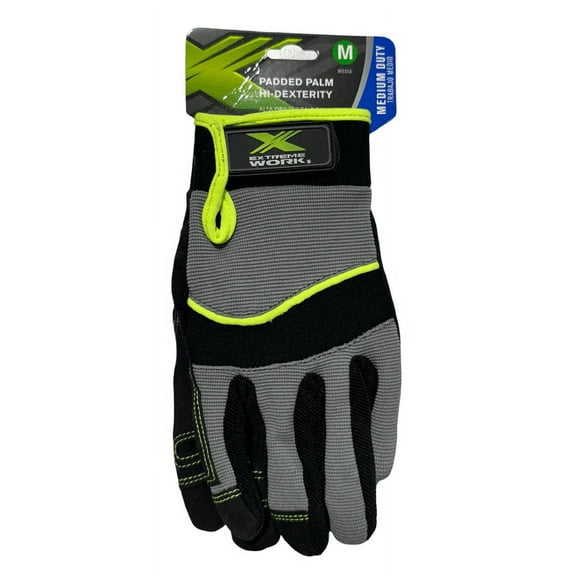 West Chester Work Gloves Padded Palm Hi-Dexterity Glove Size Medium