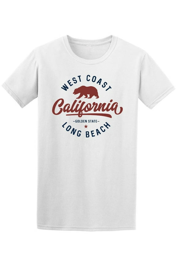West Coast California Long Beach T-Shirt Men -Image by Shutterstock, Male 3X-Large