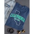 thumbnail image 1 of West Coast California T-shirt Color Women's -SelectDesign, 1 of 4