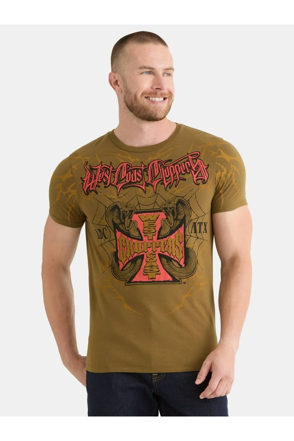 Men's and Big Men's Graphic Tee with Short Sleeves, Sizes XS-3XL