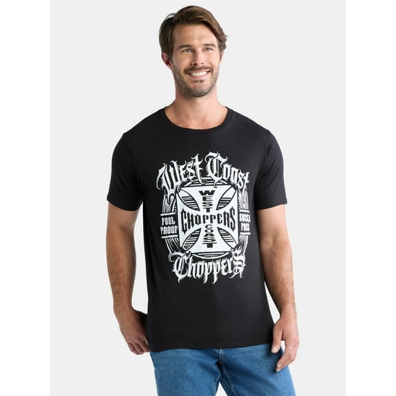 West Coast Choppers, Men's & Big Men's Graphic Tee Shirt, Sizes S-3XL