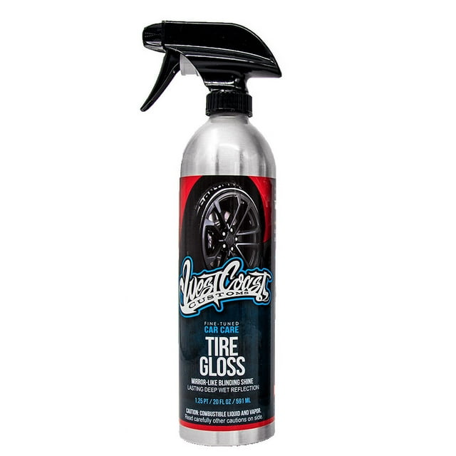 West Coast Muffler & Tire Inc West Coast Customs Tire Shine, 20 oz., Car Tire Care, Auto Tire Care
