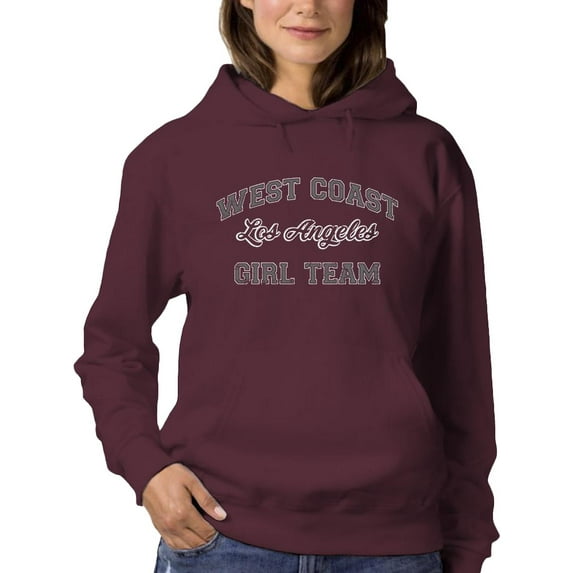West Coast Girl Team Hoodie Women -Image by Shutterstock, Female Small