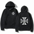 thumbnail image 1 of West Coast Iron Cross Choppers Printed Men's Hooded Fashion Cool Sweatshirt Unisex Fashion Fleece Oversized  Streetwear Hoodie, 1 of 4