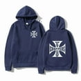 thumbnail image 1 of West Coast Iron Cross Choppers Printed Men's Hooded Fashion Cool Sweatshirt Unisex Fashion Fleece Oversized  Streetwear Hoodie, 1 of 4