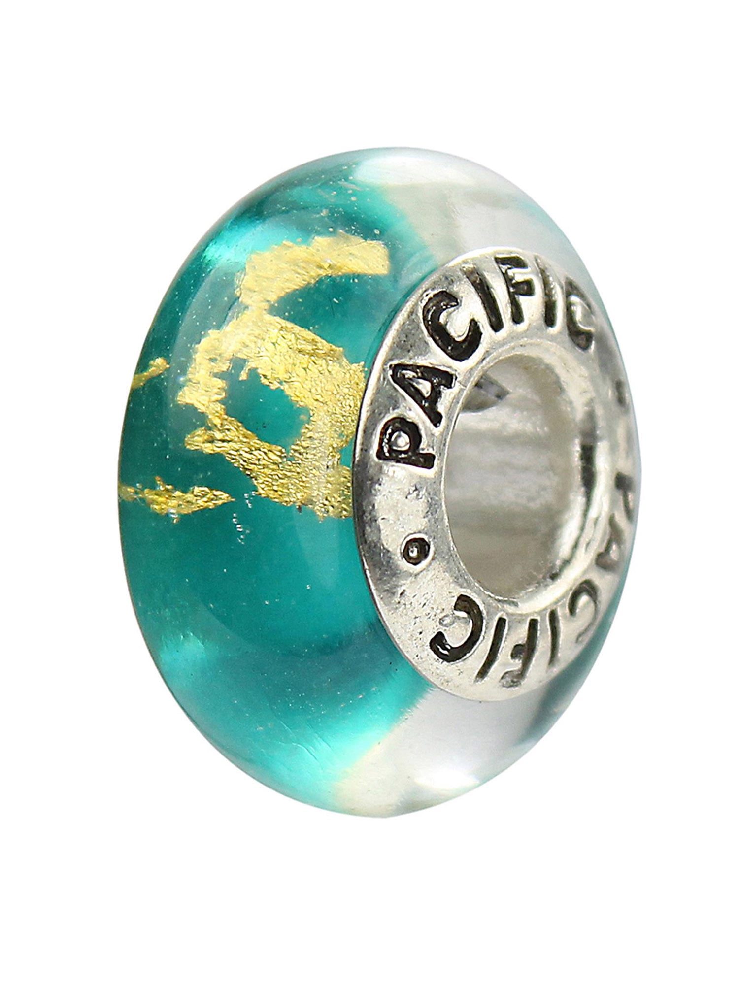 COASTAL JEWELRY West Coast Jewelry Women's Mambo Sterling Silver Murano Glass Bead Charm