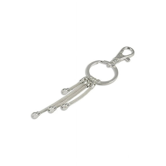 West Coast Jewelry Women's Silver Plated Key Chain for Glass Beads