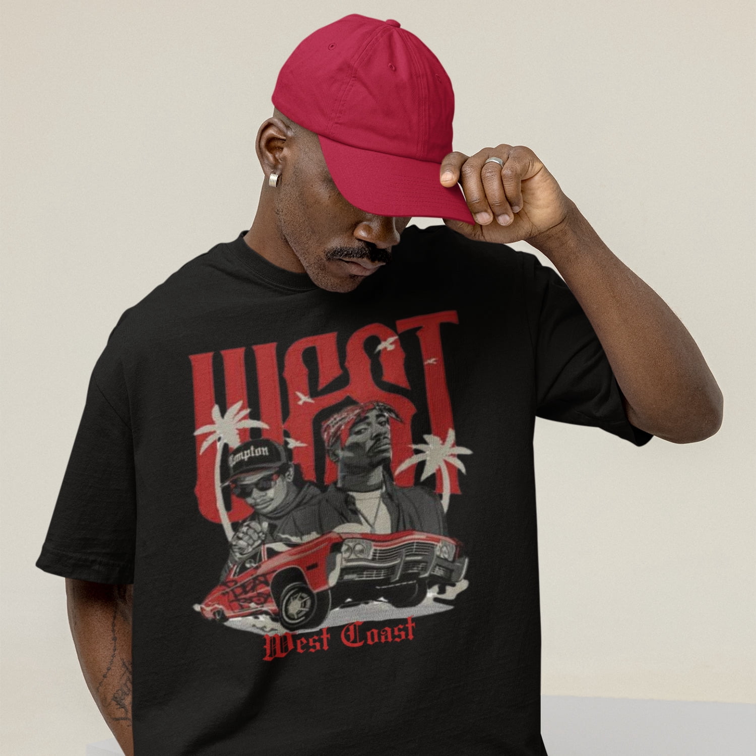 Palm Trees Rappers West Coast Legends Palm Trees Los Angeles T-shirt | Hip Hop Rap Culture ...