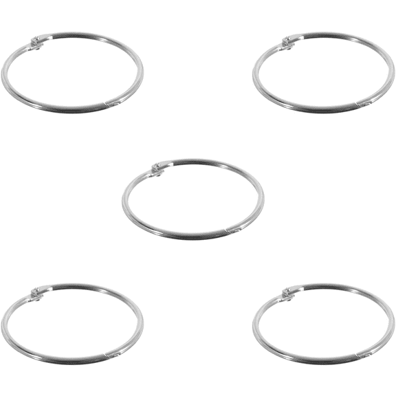 West Coast Paracord | 1” Hinged Ring Nickle Plated Stainless Steel Split Snap O-Ring – 5, 10 & 20 Pack