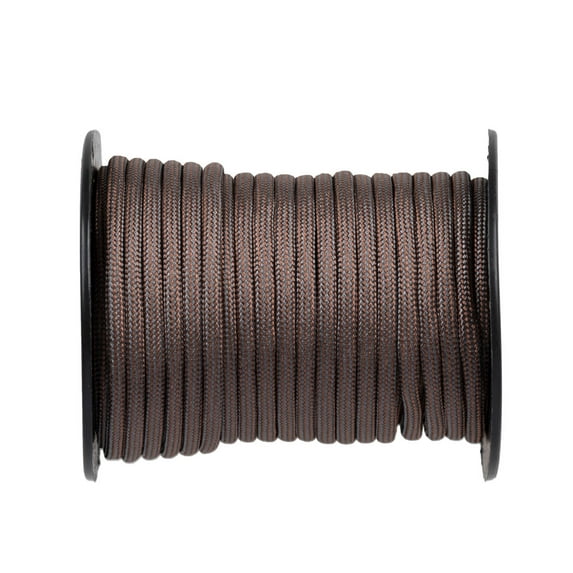 West Coast Paracord 550 Lb - Paracord Parachute Rope Great for Outdoors Camping, Storage Kayak Utility – 50 Feet - Brown Stripes