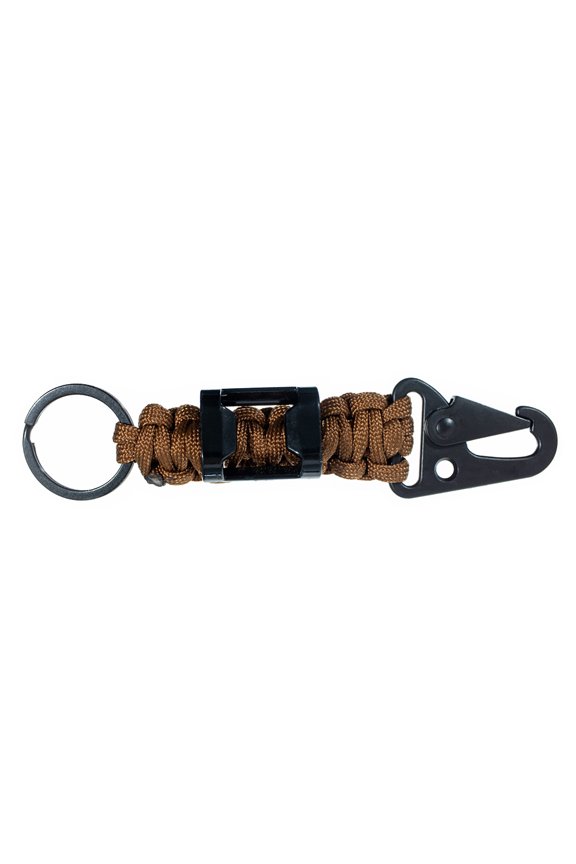 550 Paracord Rope Keychain with Carabiner and Bottle Opener - Multiple Colors for Outdoor Use