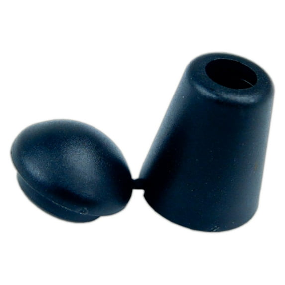 West Coast Paracord Bell Stop Cord End with Snap-In Locking Lid - Plastic Toggle Stop in Multiple Colors & Pack Sizes