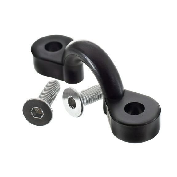 West Coast Paracord Black Kayak Strap Eye Screws - Available in 8, 10, 20, and 50 Packs