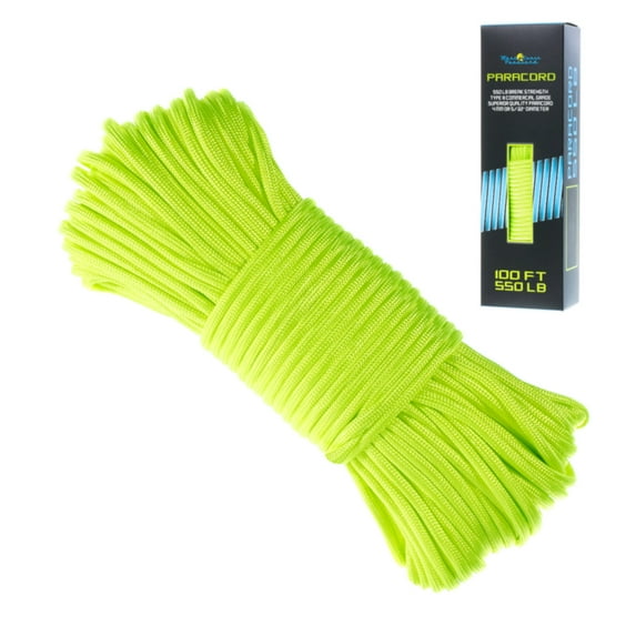 West Coast Paracord Boxed Paracord – 550 Parachute Cord in 100 Foot Lengths – Many Color Options