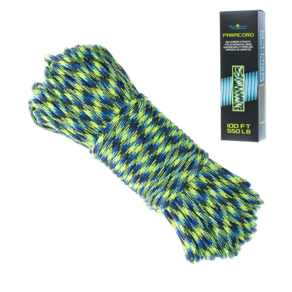 West Coast Paracord Boxed Paracord – 550 Parachute Cord in 100 Foot Lengths – Many Color Options
