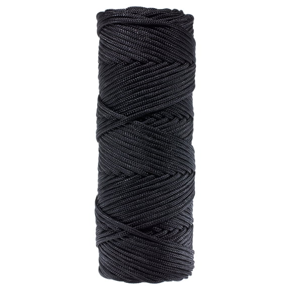 West Coast Paracord Braided Nylon Decoy Line - Dyed and Tarred Black - #18 or #36 Twine