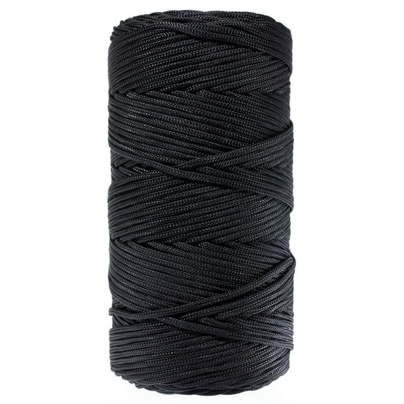 West Coast Paracord Braided Nylon Decoy Line - Dyed and Tarred Black - #18 or #36 Twine