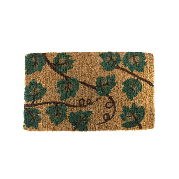 West Coast Paracord Door Ivy Floor Mats & Doormats, Brown/Green, Medium