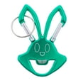thumbnail image 1 of West Coast Paracord Double Sided Rabbit Carabiner & Bottle Opener - Aluminum Key Clip with Split Key Ring - Multiple Colors & Packs Available, 1 of 3