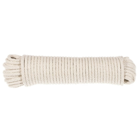 West Coast Paracord Evandale Cotton Rope Line Clothesline - 50 Foot Pre-Cut Hank for Boats, Docks, Tie Downs, and More