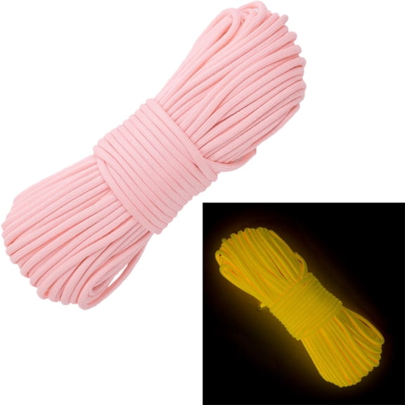 West Coast Paracord Luminous Type III 7 Strand Nylon Glow in the Dark 550 Paracord (Parachute Cord) Rope - 10', 25', 50', 100' Hanks & 1000' Spools - Multiple Colors