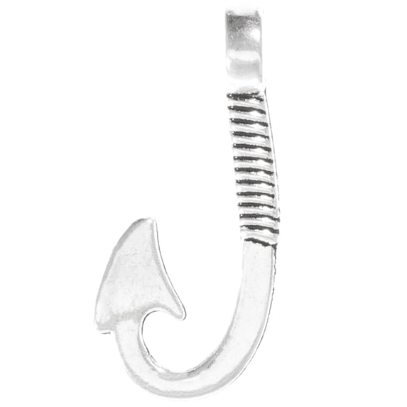 West Coast Paracord Nautical Charms - Anchor and Fish Hook Pendant for Beading and Jewelry Making - Available in Silver, Gold, or Bronze Finish