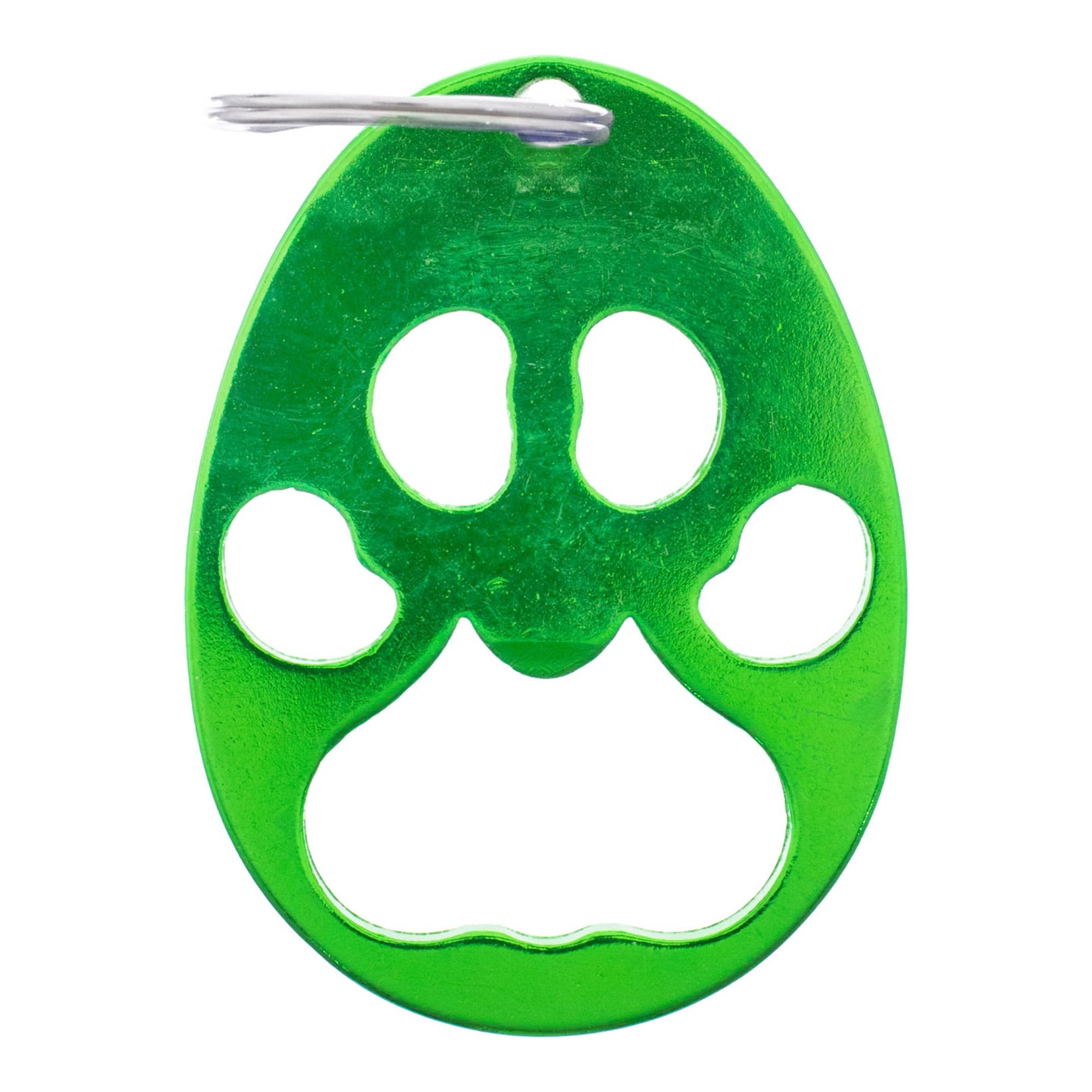 West Coast Paracord Paw Print Key Chain & Bottle Opener with Silver Split Key Ring - Many Colors and Pack Sizes Available