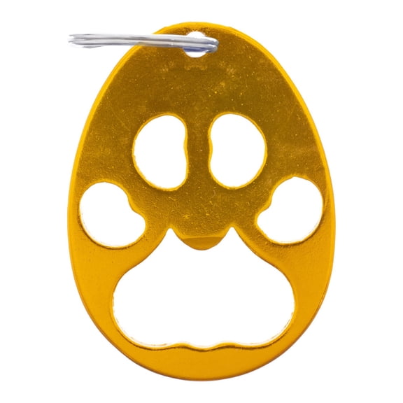 West Coast Paracord Paw Print Key Chain & Bottle Opener with Silver Split Key Ring - Many Colors and Pack Sizes Available