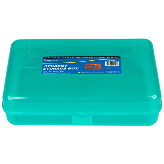 West Coast Paracord Transparent Colored Pencil Box Storage Office Organizer