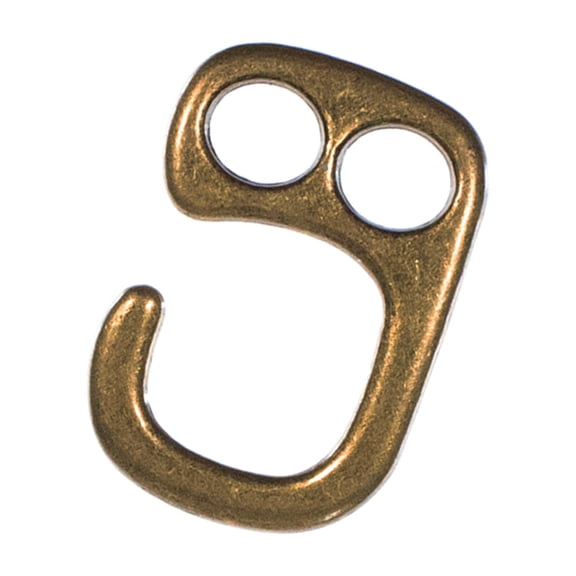 West Coast Paracord Two Hole Clasps - Metal Hook or Nautical Anchor - Silver or Bronze Colors in Multiple Pack Options
