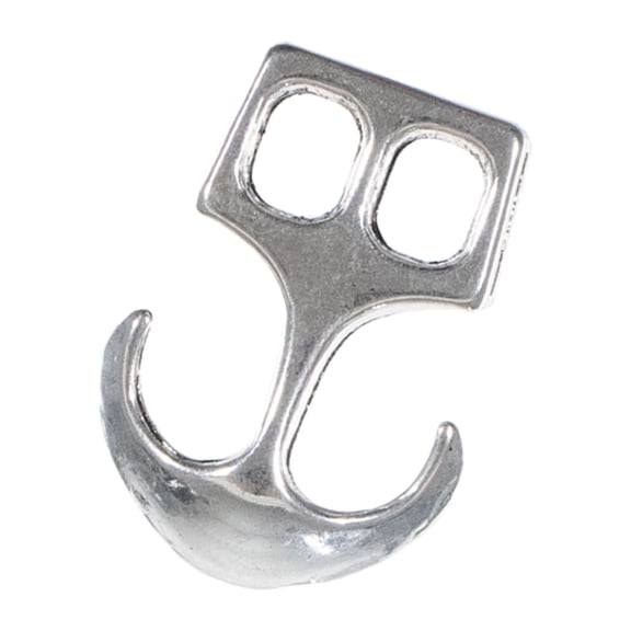 West Coast Paracord Two Hole Clasps - Metal Hook or Nautical Anchor - Silver or Bronze Colors in Multiple Pack Options