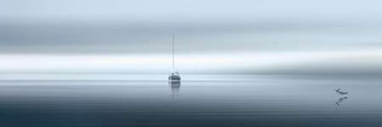 West Coast Sailing Canvas Art - Marvin Pelkey (12 x 36)