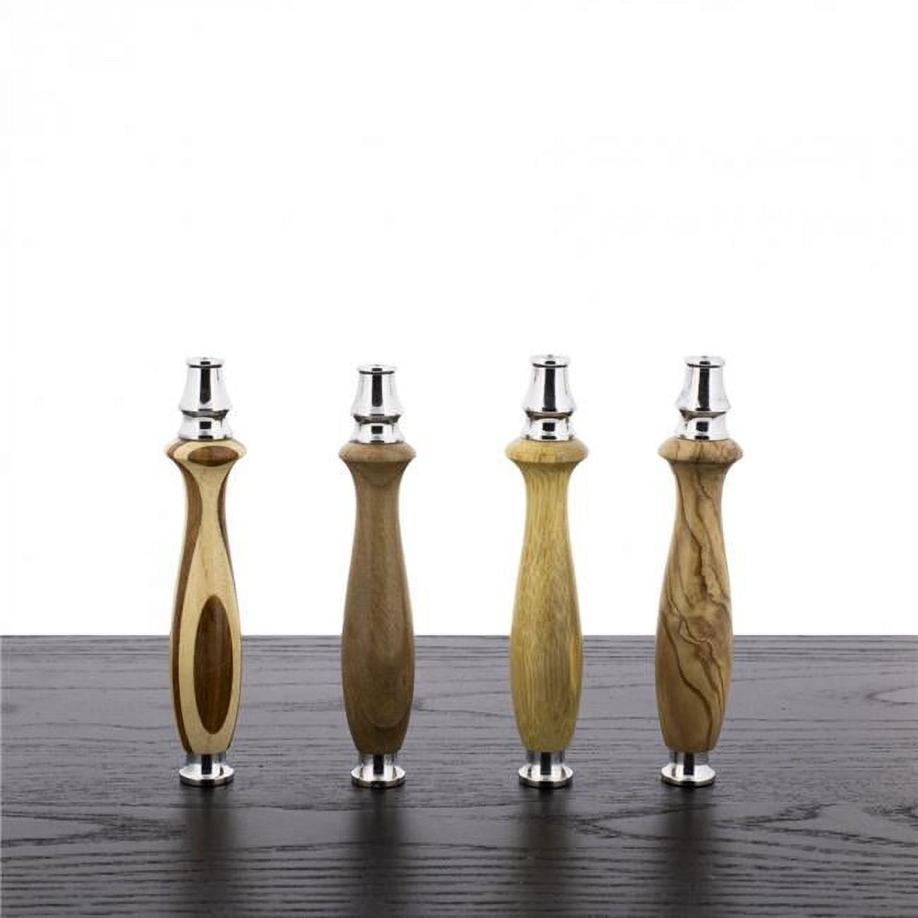 West Coast Shaving RZ-WCS-38W-H Natural Collection Wood Razor Handle, Walnut - 38 g - 38W