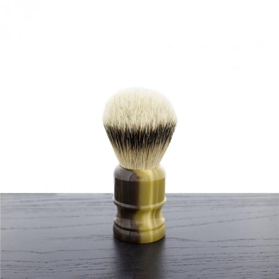 West Coast Shaving SB-WCS-A05ST WCS Tortoiseshell Collection Torch Shaving Brush, Silvertip