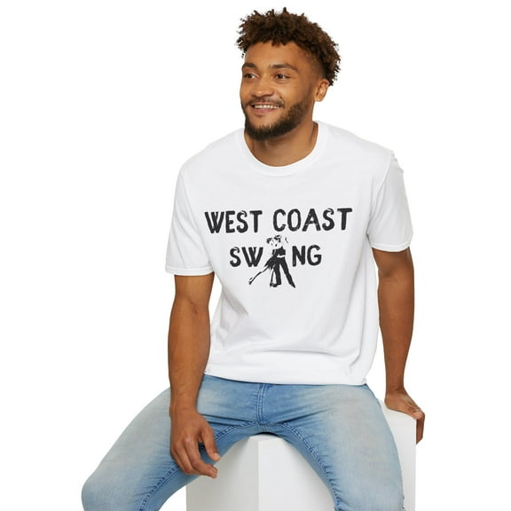 West Coast Swing Dancing Couple WCS Dancer Unisex Softstyle T-Shirt