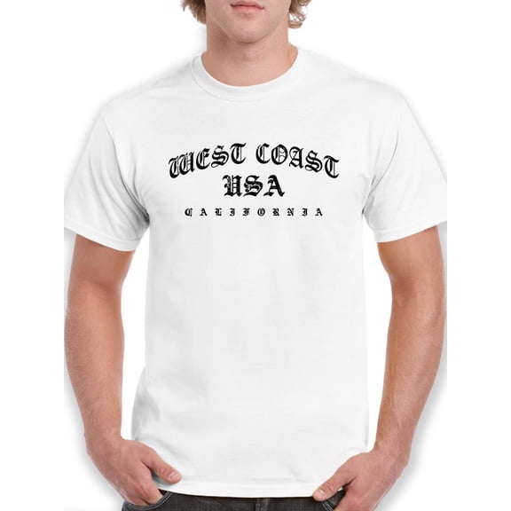 West Coast Usa T-Shirt Men -Image by Shutterstock, Male Small