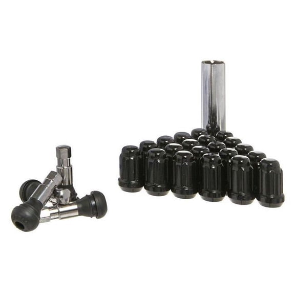 32pc Install Kit Chrome 14X2.00 BULGE ACORN SPLINE LUG NUTS 1.9"