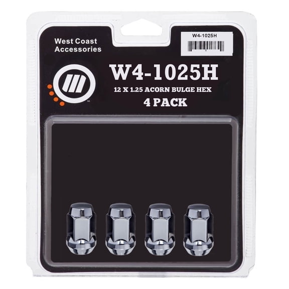 West Coast Wheel Accessories W4-1025H Lug Nut LUG NUTS