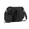 thumbnail image 1 of NOBRAND Women's Crossbody Bag, PU Leather Messenger & Shoulder Bag, Black, 1 of 7