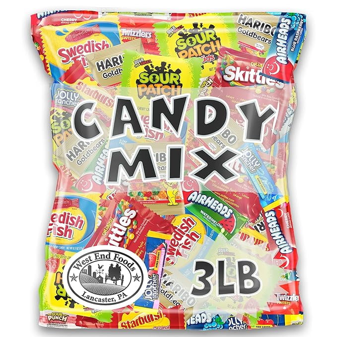 Bulk Assorted Fruit Candy - Starburst, Skittles, Gummy Life Savers, Air  Heads, Jolly Rancher, Sour Punch, Haribo Gold-Bears, Gummy Bears &  Twizzlers