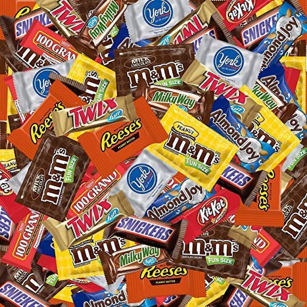 Sweetside Candy Co. Chocolate Candy Variety Pack - 5 lbs Assorted Bulk Chocolate Mix - Assorted Chocolate Candy Bulk Mix Fun Size Assortment Office CA