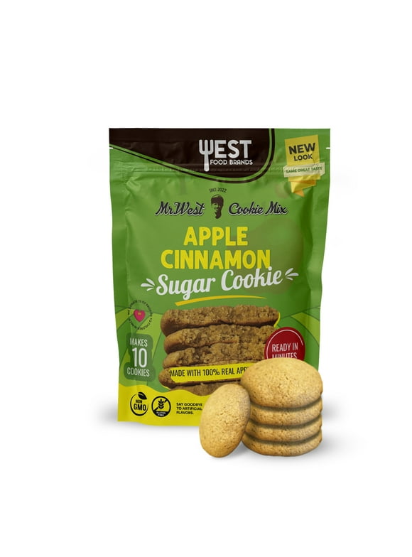 West Food Brands Apple Cinnamon Sugar Cookie Mix for Baking, Gluten & Allergen-Free Baking, 8.8 oz